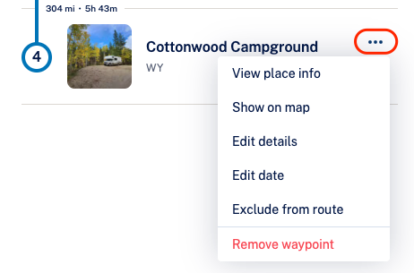 CAMP Waypoint Menu Web